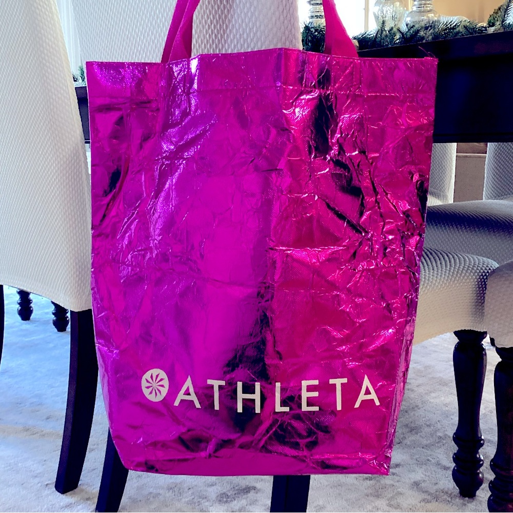 Athleta Deep Pink Reusable Tote Bag